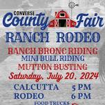 Ranch Rodeo & Ranch Bronc Riding at the Converse County Fair