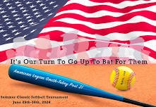 1st Annual Summer Classic Softball Tournament to help support Veterans.