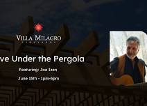 Music at Milagro – Live Under the Pergola  Saturday, June 15, 1-5pm