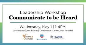 Leadership Workshop - Communicate to be Heard