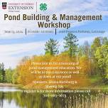 Pond Building & Management Workshop