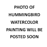 HUMMINGBIRD WATERCOLOR PAINTING EVENT