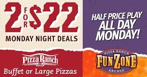 Specials Every Monday at Pizza Ranch