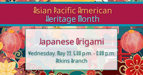 Japanese Origami at the Atkins Branch