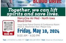 MercyOne Air Med North Iowa Blood Drive