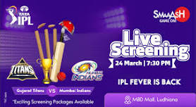 GUJARAT TITANS vs MUMBAI INDIANS IPL LIVE SCREENING @ SMAAASH LUDHIANA