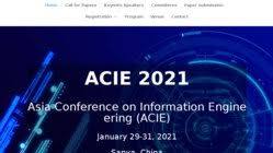 2025 The 5th Asia Conference on Information Engineering (ACIE 2025)