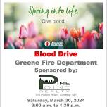 Blood Drive at the Greene Fire Department