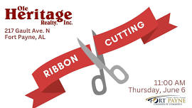 Ribbon Cutting - Ole Heritage Realty