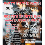 Puppy Party on the Patio at Rosco's Sports Bar