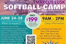 Marcus Lusk Softball Camp