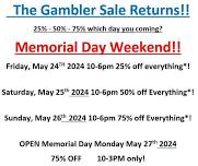 The Gambler Sale Returns!