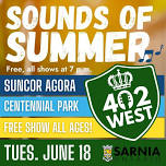 402 WEST ROCKS THE AGORA! JUNE 18 FREE show!