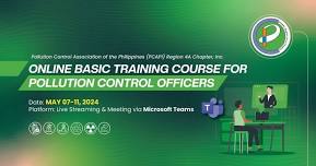 PCAPI R4A ONLINE BASIC TRAINING COURSE FOR PCOs (May 7-11, 2024)