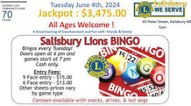 Salisbury Lions Club Bingo