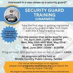 NYS Initial Security Guard Licensing Course