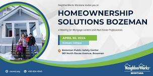 Bozeman Homeownership Solutions Lunch & Learn