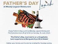 Enjoy Father's Day Lunch at Moody Lagoon Restaurant