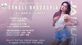 Dance workshop with Sonali Bhadauria