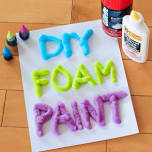 Preschool Art Time: Foam Painting