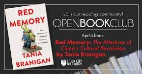 Open Book Club: Red Memory: The Afterlives of China’s Cultural Revolution by Tania Branigan