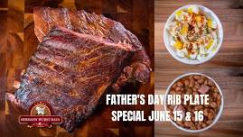 Father's Day Rib Plate Special - Hermann Wurst Haus