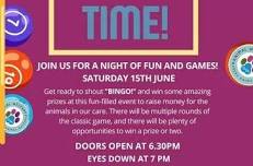 Bingo Night for St Giles Animal Welfare