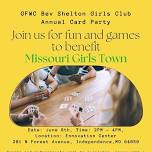 GFWC Bev Shelton Girls Town Club's Annual Card Party