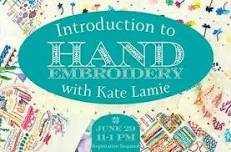 Introduction to Hand Embroidery with Kate Lamie