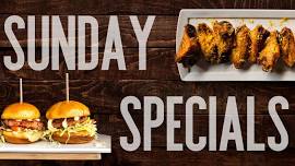 Sunday Daily Specials: Wings, Sliders, Beer, and More!