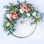 Bicycle Tire Summer Wreath Making