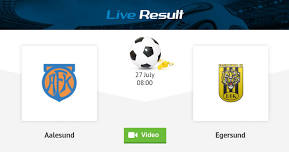 Aalesund - Egersund Norway / First Division July 27, 2024