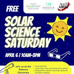 Free Solar Science Saturday