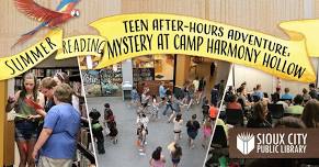 Teen After-Hours Adventure: Mystery at Camp Harmony Hollow (Registration Required)