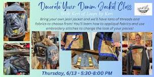 Decorate Your Own Denim Jacket Sewing Class with Keri of Loops by Keri