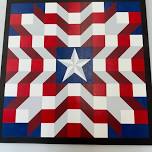 American Flag Barn Quilt Painting