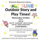 Outdoor Story and Playtime - NO Storytime Today