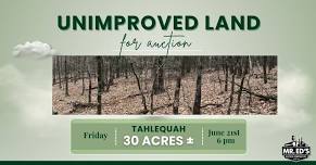 30 Acres of Unimproved Land in Tahlequah for Auction