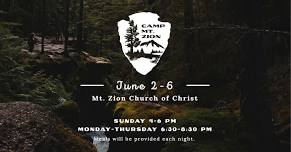 VBS 2024 “Camp Mt. Zion”