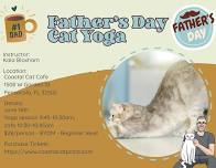 Father's Day Cat Yoga at Coastal Cat Cafe