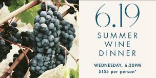 Summer Wine Dinner at Faubourg Montclair