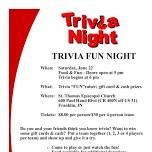 St. Thomas Trivia Fundraiser