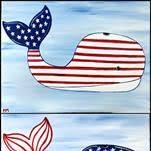 Patriotic Whale- Set + DIY Candle (FAMILY DAY)