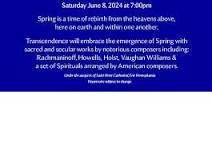 The Essence of Spring With Transcendence, Erie’s First Professional Chorus