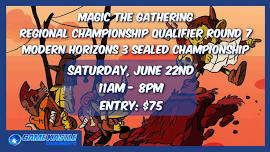 Magic the Gathering Regional Championship Qualifier Round 7 Modern Horizons 3 Sealed Championship