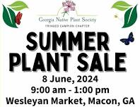 Summer Native Plant Sale at Wesleyan Market (Macon)