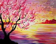 Paint Nite: Sunset Cherry Blossoms