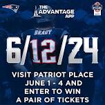 Patriot Place Advantage App Brady Hall of Fame Giveaway