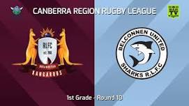 Canberra Round 10 - 1st Grade - Queanbeyan Kangaroos v Belconnen United Sharks