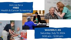 Waverly, KS: FREE Health & Cancer Screening